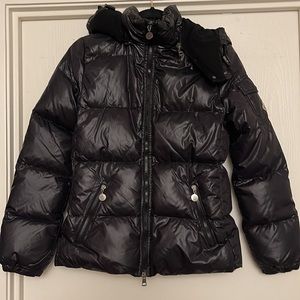 VINTAGE MONCLER Navy Jacket with Detachable Hood Size Kids 14 Anni 164